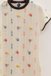 YANYAN KNITS Daisy mini dress YYK-YYW24-0021-XY ivory